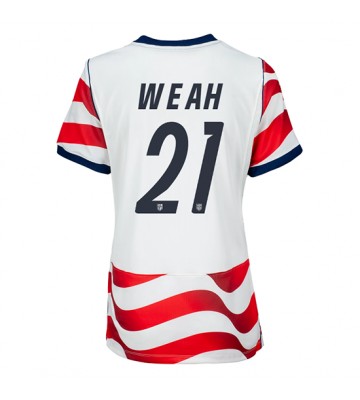 Förenta stater Timothy Weah #21 Hemmatröja Dam VM 2026 Kortärmad